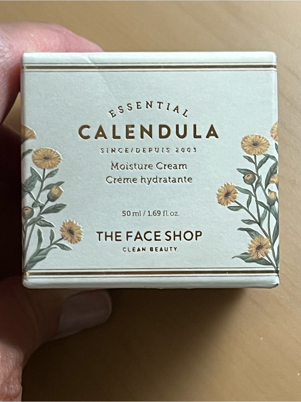 The Face Shop Clean Beauty Essential Calendula Moisture Cream 50ml